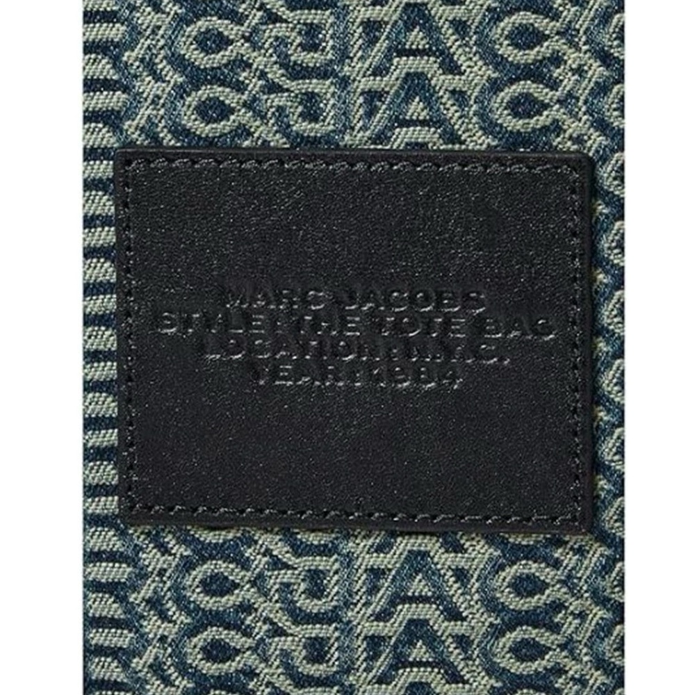 Marc Jacobs The Washed Monogramed Denim Tote - Picture 7 of 10